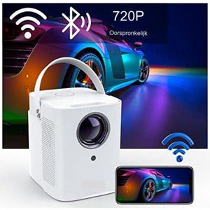Mini beamer - Mini projector - Mini beamer smartphone - Mini beamer met wifi en bluetooth - Wit