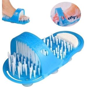 Jatso® - Voeten Scrubber - Voetmassage - Massage Slipper - Voetscrub - Douche Scrub - Voet Schoonmaken - Borstel - Badkamer - Feet Wash Shower - Blauw