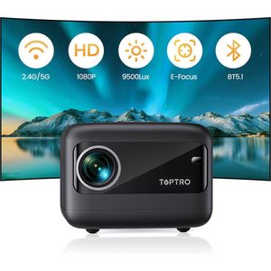 Toptro TR25 - Projector - Draagbaar - 1080P - Smart TV - 9500 Lumen