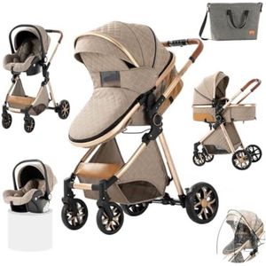 Kinderwagen 3 in 1 - Babywagen 3 in 1 - Wandelwagen - Kinderwagen 3 in 1 Incl Autostoel