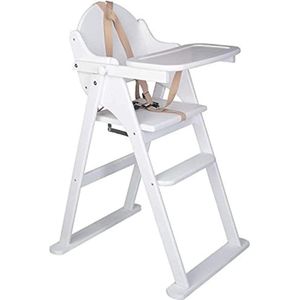 Kinderstoeltje voor Peuter - Kinderstoeltje Hout Peuter - Kinderstoeltje en Tafeltje - White - 8,5kg