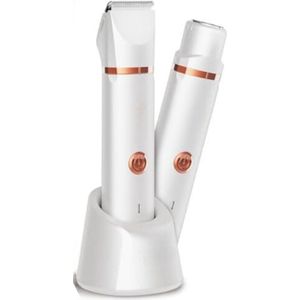 Scheerapparaat vrouw - Scheerapparaat dames - Scheerapparaat vrouw bikinlijn - Parelwit