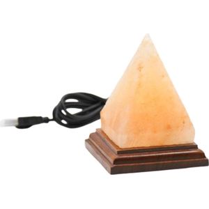 Himalayazout USB LED Lamp - Pyramid Lampje - Computergebruik met snoer en USB Verbinding - 10x10x10cm - 0.6kg