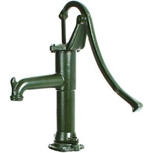 Handwaterpomp - Zwengelpomp - Handwaterpomp Gietijzer - Tuinwaterpomp - Waterput Pomp - Fles Groen 15kg