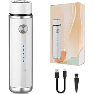 Lichaam Groomer - USB Oplaadbaar Gezicht Baard Snor Arm Benen Onderarm Bikini LED Batterij-indicator Draadloos (Wit)