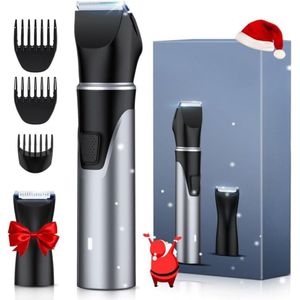 Lichaam Groomer - Verwisselbare koppen, USB - Oplaadbaar, Waterdicht - Nat/Droog - Zilver