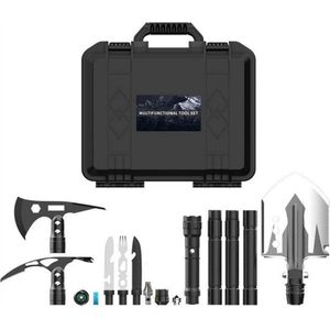 Velox Survival Schep – Survival Set Met Toolbox – Survival Tool en Spullen – Schroevendraaier – Zaagblad – Complete Set