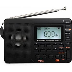 Velox Draagbare Noodradio - Noodpakket - Radio - FM - AM - Kortegolf - MP3 Speler - Oplaadbaar
