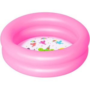 Bestway - Opblaasbaar Babyzwembad - PVC - Eenvoudig opblazen - Roze - 21 Liter - 61 cm diameter - Peuterzwembad - Geschikt voor Balkon en Tuin