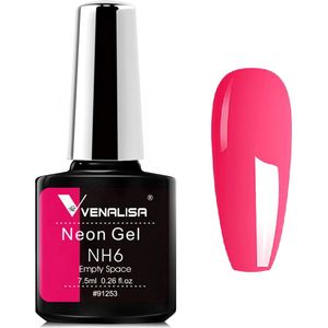 Venalisa UV Gellak Rood - Neon - 7.5 ml - Gellak Neon - Gellac Neon - Gellak Neon Rood - Rode Neon Gellak - Gellak Fluo - Gellak Fluoriserend - Gellak Red - Gellak Felle Kleuren - Gellak Kleuren - Venalisa Gellak - Gellak Nagellak