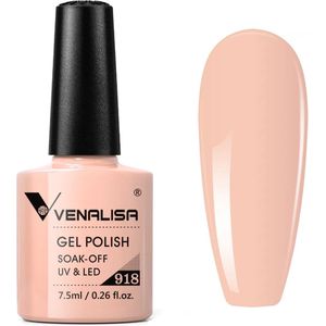 Venalisa UV Gellak Nude - 7.5 ml - 918 - Gellak Naturel - Gellak Beige - Gellak Nude Kleuren - Gellac Nude - Gellak French - Gellak French Pink - Gellak Kleuren - Venalisa Gellak - Gellak Nagellak