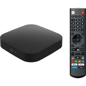 Q8 Android TV Box - 4K Resolutie - 4GB RAM - 32GB Opslag - Android 11 - Zwart