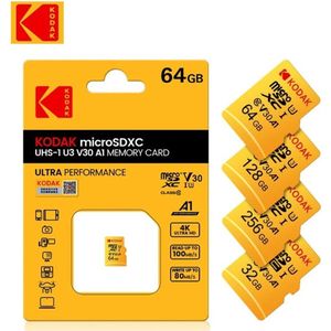 Kodak microSDXC geheugenkaart - ultra performance memory card - 100mb/s - met SD adapter - 64GB