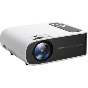 YABER Draagbare 4K Mini Beamer - Pro V8 - 450 ANSI - Streamen vanaf je telefoon - Android/iOS - Mini projector - Wifi 6 & Bluetooth - Inclusief Opbergtas en Schoonmaaktools