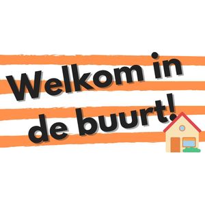 Welkom in de Buurt Spandoek 50x100cm