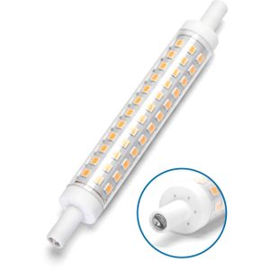 R7s staaflamp flame 2000K dimbaar (fase aansnijdingsdimmer) | 118mmx15mm - LED 10W=90W halogeen - 900 Lumen