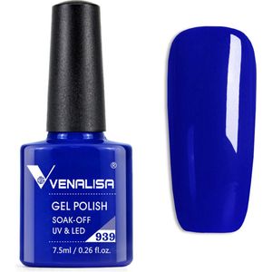 Venalisa UV Gellak Blauw - 7.5 ml - Donkerblauwe Gellak - Blauwe Gellak - Gellak Donkerblauw - Gellac Blauw - Gellak Donker Blauw - Gellak Blue - Gellak Konings Blauw - Gellak Koningsblauw - Gellak Kleuren - Venalisa Gellak - Gellak Nagellak