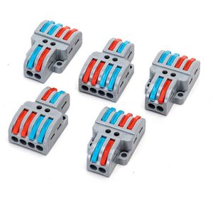 Lasklem set 5 stuks - 4~2 split verbindingsklem 0.08-4mm² | IP20 hersluitbaar