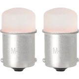 BA15S - 1156 - autolamp set - rood | R5W - R10W - 5007 - 2x 9-SMD LED | 3 Watt - 12V DC