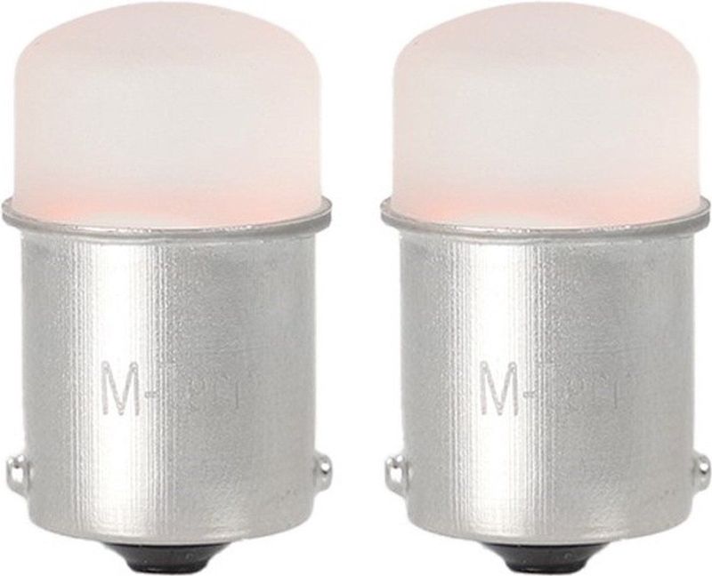 BA15S - 1156 - autolamp set - rood | R5W - R10W - 5007 - 2x 9-SMD LED | 3 Watt - 12V DC