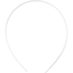 Haarband - Dunne Haarbandjes - Wit - DIY - Haarbanden Versieren Decoreren - Breedte: 8 mm - 5 stuks