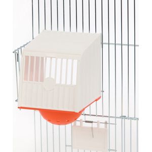 Voorhangnest fauna - Vogelhuisje - Nestkastje - Vogel Huis - Voorhangnest wit/wit - Nest voor broedkooien - Nesten - Nestkasten / vogelhuisjes