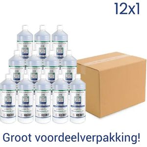 Waterstofperoxide 3% – Hydrogen Peroxide – Zuurstofwater – Waterstofperoxide Voor Haarverf – 12x1 Liter