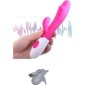Vibrator-clitorisstimulatie-G-Spot stimulatie-Tarzan-Clitoris-Roze-Vibrator-vibrator voor vrouwen-sextoys voor koppels-wandvibrator-Roze