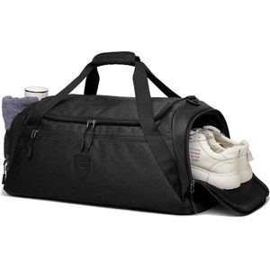 Sporttas & reistas voor dames en heren, zwart, Sports Duffels