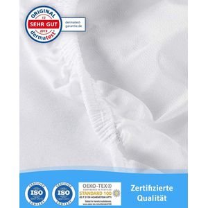 Matrasbeschermer 120 x 200 cm waterdicht | Ademend topmatras | Anti-mijt matrashoes | Waterdichte topper | Waterdichte matrasbeschermhoes | Hygiënische topper 120x200