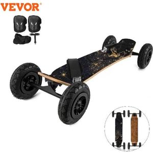 Vevor 37 Inch Mountain Board Mountainboarding Longboard Skateboard Skateboarden Kiteboarding 7.8 Inch Wielen Voor Tieners & Volwassenen