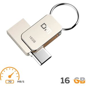 Flashdrive 16gb (mini) - USB Stick - USB C / USB 3.0 - Flash Drive - Windows/Apple Mac/PC/Notebook/Tablet - Android Mobiel