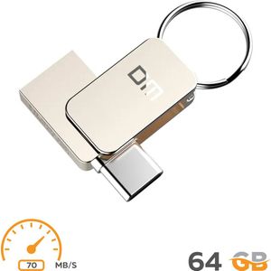 Flashdrive 64gb (mini) - USB Stick - USB C / USB 3.0 - Flash Drive - Windows/Apple Mac/PC/Notebook/Tablet - Android Mobiel