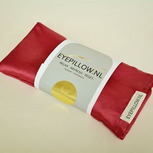 Eyepillow Pink satin. Amethist & roos