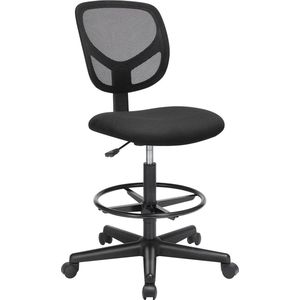 Eenvoudige bureaustoel - Met Mesh bekleding - Zwart