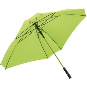 Fare Jumbo 2393 vierkante xl paraplu limegroen groen lime xxl stormbestendig stormvast windproof windbestendig stormparaplu winddicht extra sterk twee persoons