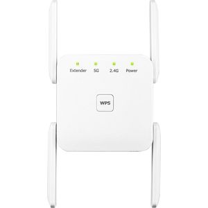 EDUP - Wifi Versterker - Wifi booster - Wifi Repeater – Range Extender - WiFi Extender - 1200 Mbps - voor 2.4 Ghz en 5.0 Ghz