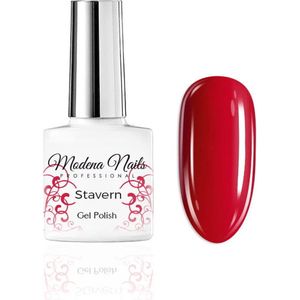 Modena Nails Gellak Autumn/Winter - Stavern 7,3ml. - Rood - Glanzend - Gel nagellak