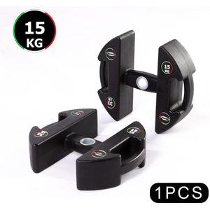 DISCUBRIO - 15kg - Halterschijf - Dumbbell - Kettlebell - Functionele bijl - 4 in 1 - Halterschijven