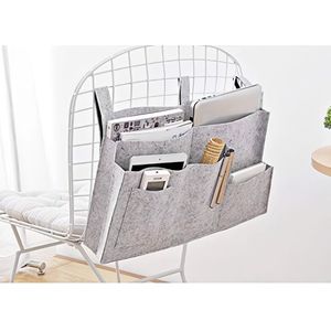 vilten bedtas bed organizer hoogslaper opbergtas voor boek, magazine, mobiele telefoon, hoofdtelefoon