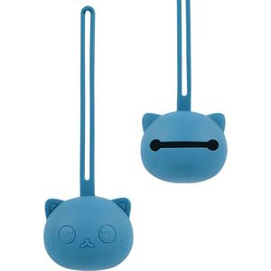 Bo & Mila Pacifier Case - Siliconen Speenhouder - Blauw - Speendoosje - Fopspeenhouder - Baby