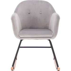 Schommelstoel - Wipstoel volwassenen - Lounge fauteuil - Voor binnen - Velvet