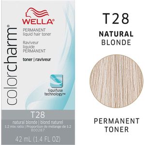 Wella Color Charm Toner - T28 - Natural Blonde - Wella toner - Haartoner - Asblond - Anti yellow