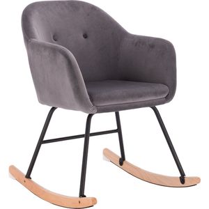 Schommelstoel Kallippos - Wipstoel volwassenen - Lounge fauteuil - Voor binnen - Velvet