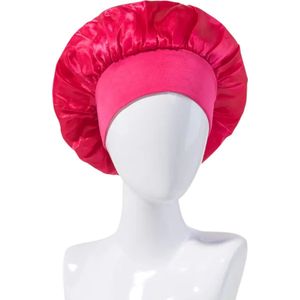 Satijnen slaapmuts voor sterker haar - rose - bonnet/satijn/zijdenmuts/krullen/stijl haar/bescherming