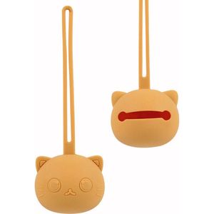 Bo & Mila Pacifier Case - Siliconen Speenhouder - Geel - Speendoosje - Fopspeenhouder - Baby