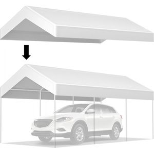 Carports vervangend dak Pe vervangend zeildoek paviljoendak autotent partytent tuintent 3x6m