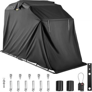 Heavy Duty Motorcycle Shelter Shelter Cover Storage Garage Tent met TSA-codeslot en draagtas