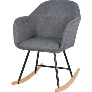 Schommelstoel Sumire - Wipstoel volwassenen - Lounge fauteuil - Voor binnen - Linnen