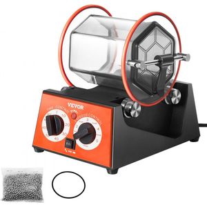 Polijsttrommel Sieraden Polijstmachine 5 kg Rotary Tumbler Oppervlakpolijstmachine 60 W Sieraden Polijsten Rotary Tumbler Instelbare Tijd & Snelheid Polijstmachine Kogelmolen voor Goud Zilver Etc.